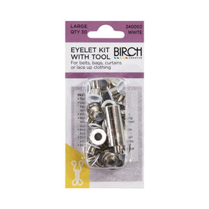 Birch Eyelet Kit & Tool- Multiple Colour Options Available