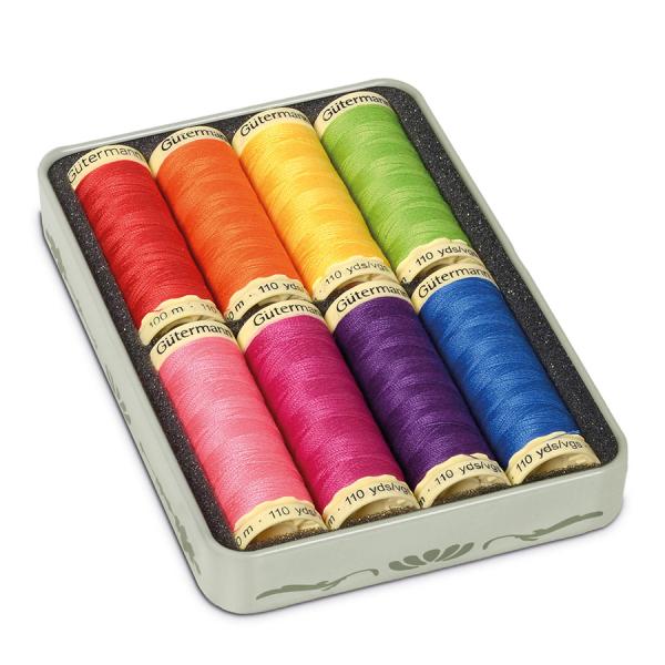 Gutermann Sew-all 100MT Nostalgic Box 8 Reels - Bright - 40% OFF!