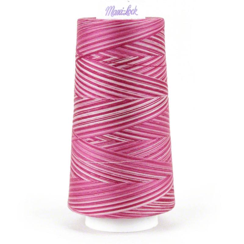 Maxi-Lock Swirls Thread Raspberry Vanilla