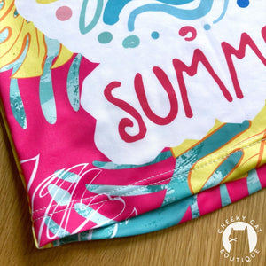 Summer Monstera Leaves Panel