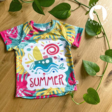 Summer Monstera Leaves Panel